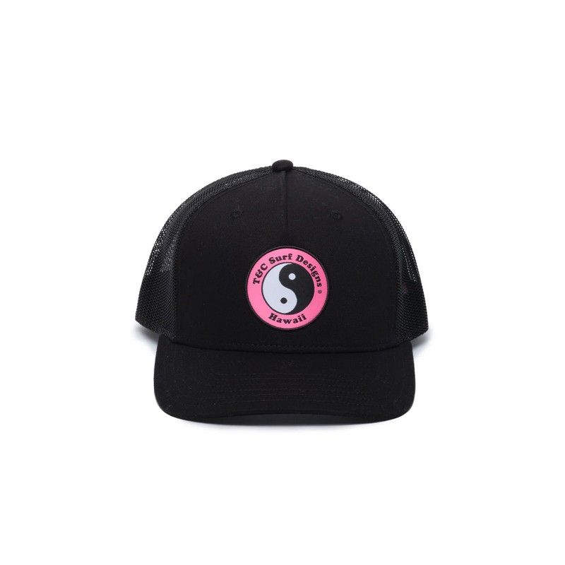 Casquette Town and Country  - YY Trucker Cap - Black Black Pink 