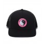 Casquette Town and Country  - YY Trucker Cap - Black Black Pink 