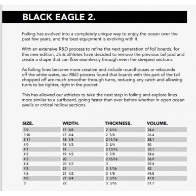 Surf Foil - JS Industries Black Eagle Mr Bennetts