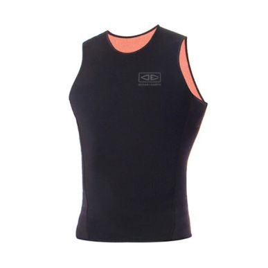 Top Ocean&Earth Double Black Sleeveless Vest - 1.5mm 