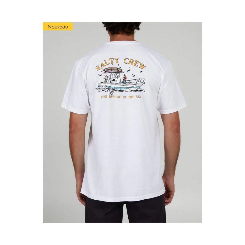 Tee-shirt Salty Crew - Fish On s/s tee - White