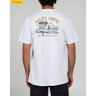 Tee-shirt Salty Crew - Fish On s/s tee - White