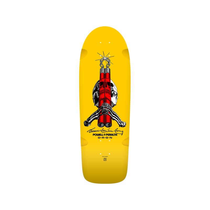 Plateau Skate Powell Peralta Bruce Lee Skull Yellow